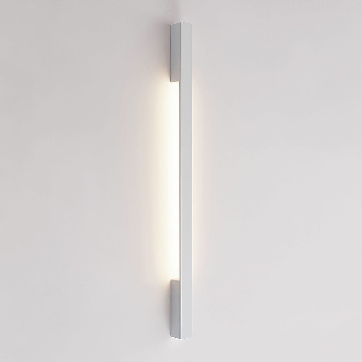 Applique murale LED Ivano en aluminium, blanc, hauteur 91 cm