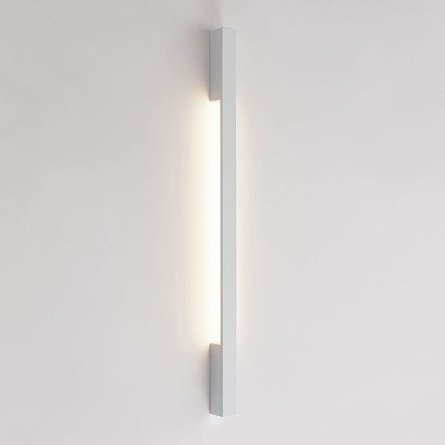 Applique murale LED Ivano en aluminium, blanc, hauteur 91 cm