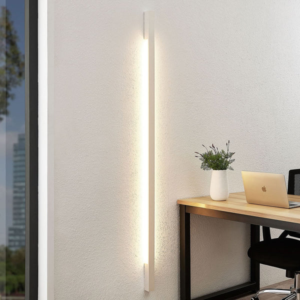 Applique murale LED Ivano 170 en aluminium, blanc, hauteur 170 cm