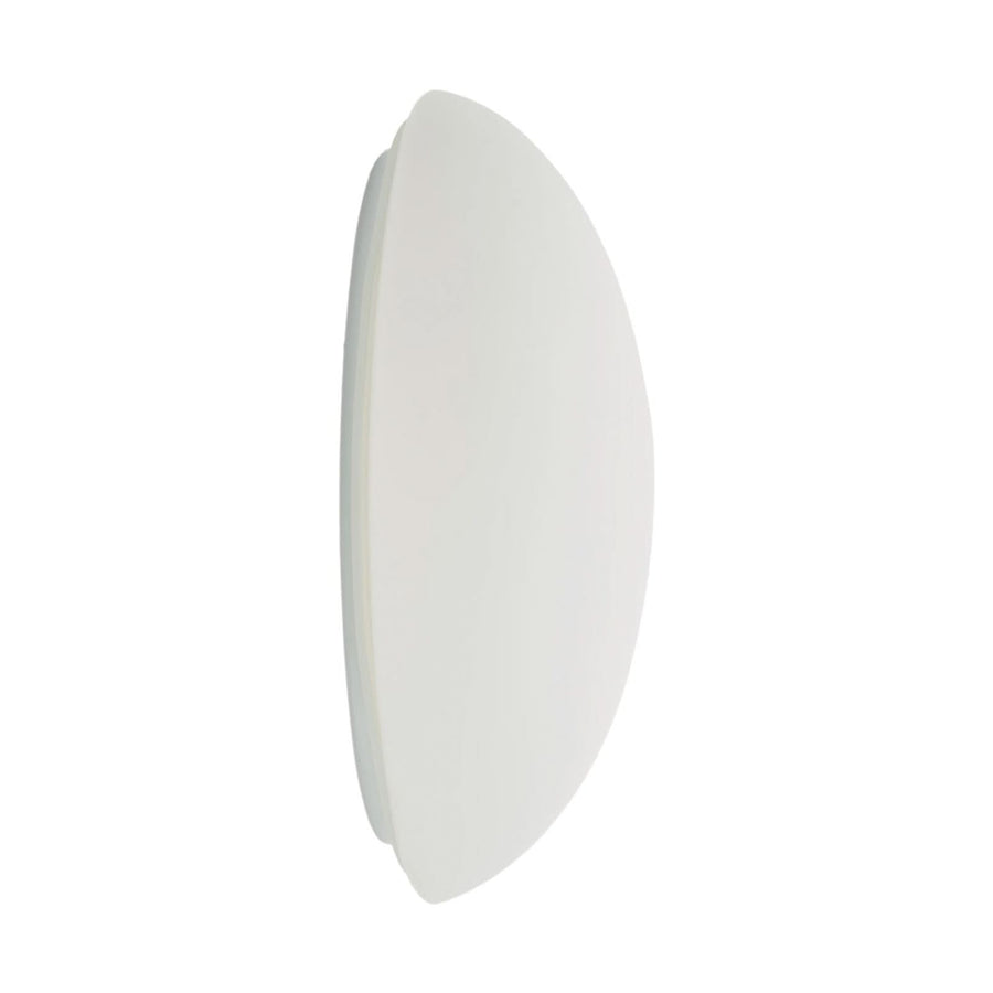Applique murale Jemima en verre, blanc, hauteur 24 cm