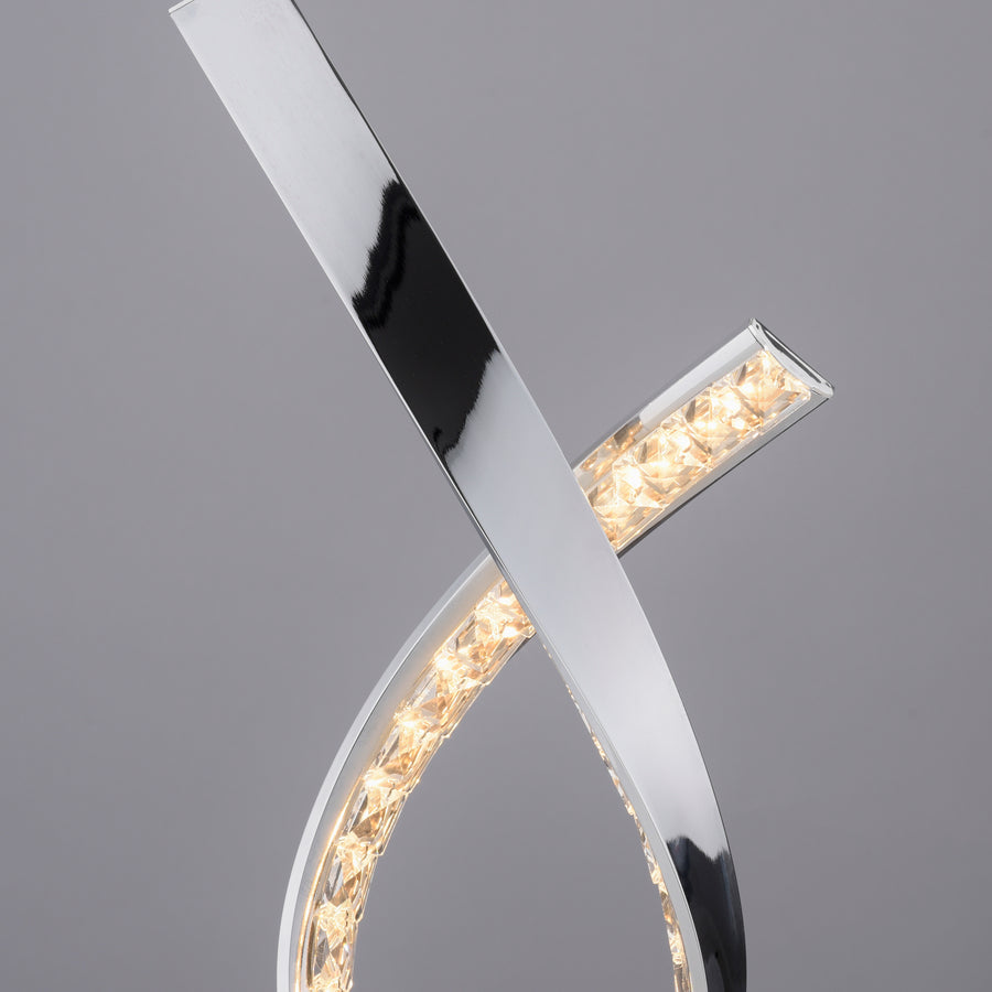 Lampe à poser Brilla chromée