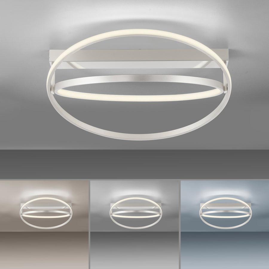 Vue de face et trois petites images montrant les températures de couleur.