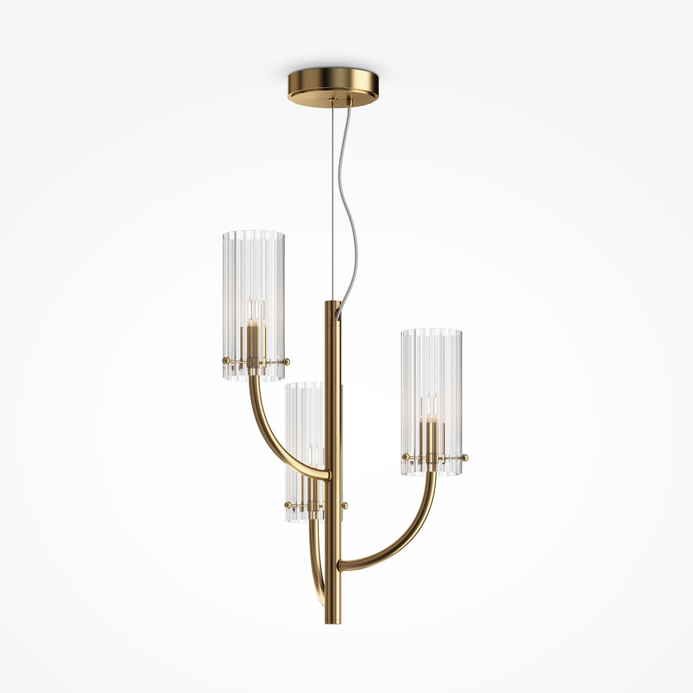 Arco Suspension luminaire doré