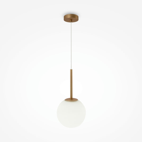 Basic form Suspension luminaire doré