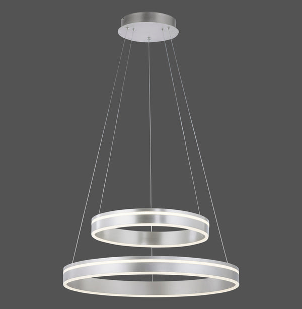 Suspension luminaire | Q-Vito Argentée H 200 cm