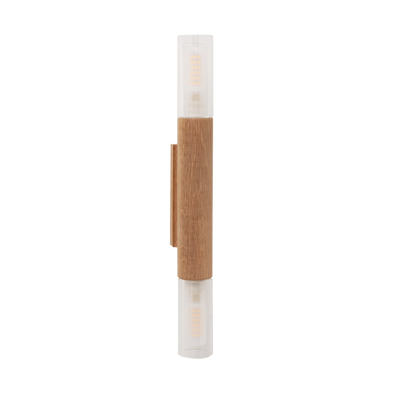 Applique murale Madera 2 lumières bois
