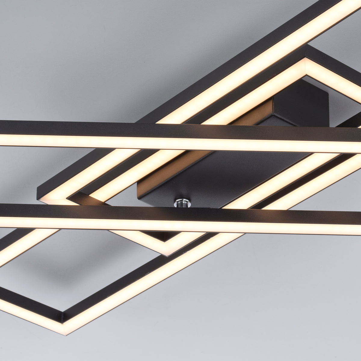 Plafonnier Iven noir, L 34,8 cm