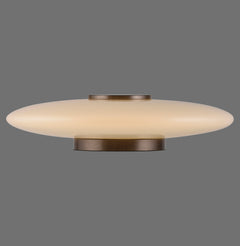 Lampe à poser Pure Vitrum marron, verre