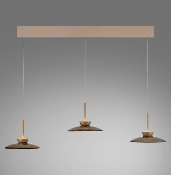 Suspension Pure Moon marron, verre (2193-97)