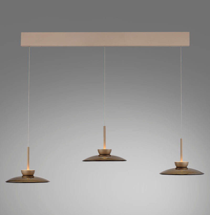 Suspension Pure Moon marron, verre (2193-97)