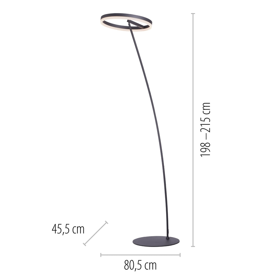 Lampadaire Titus anthracite
