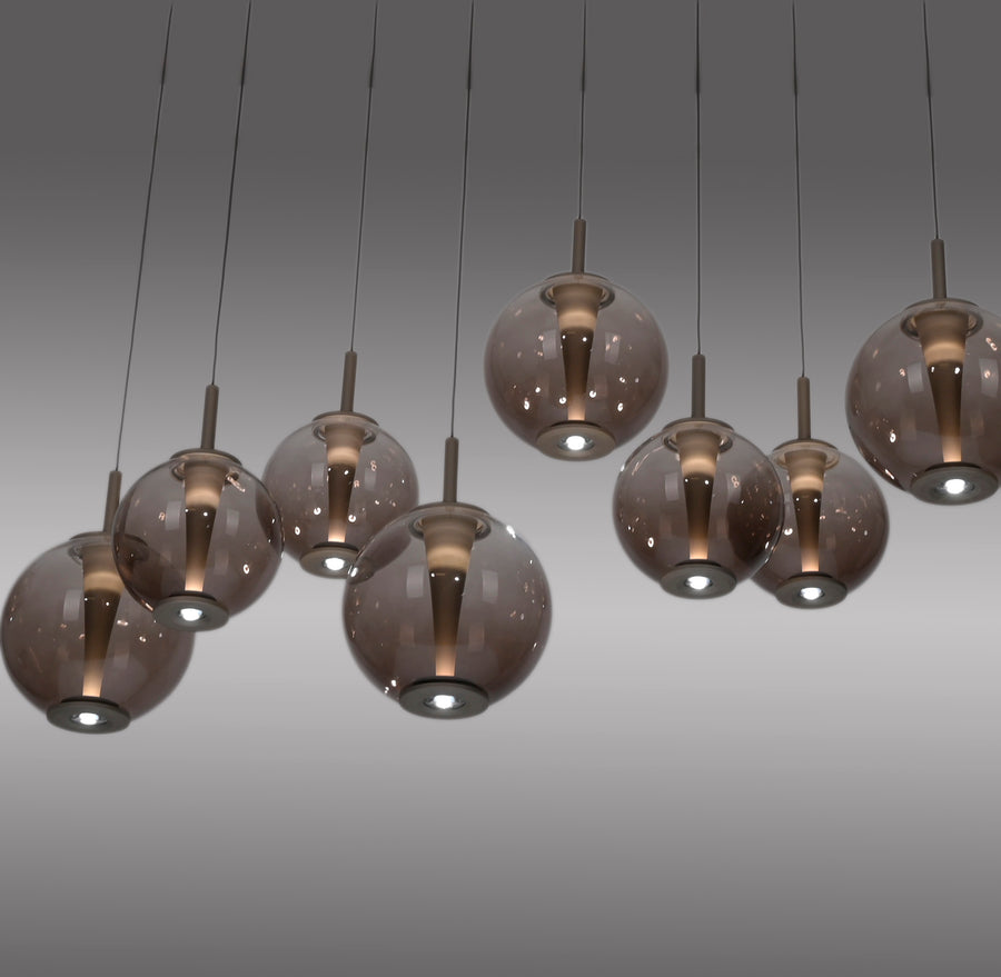Suspension Pure E-Infinity marron, L 35 cm