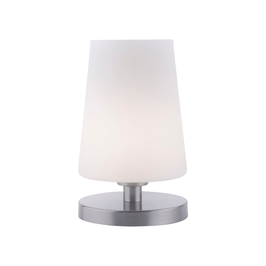 Lampe à poser Sonja acier, verre