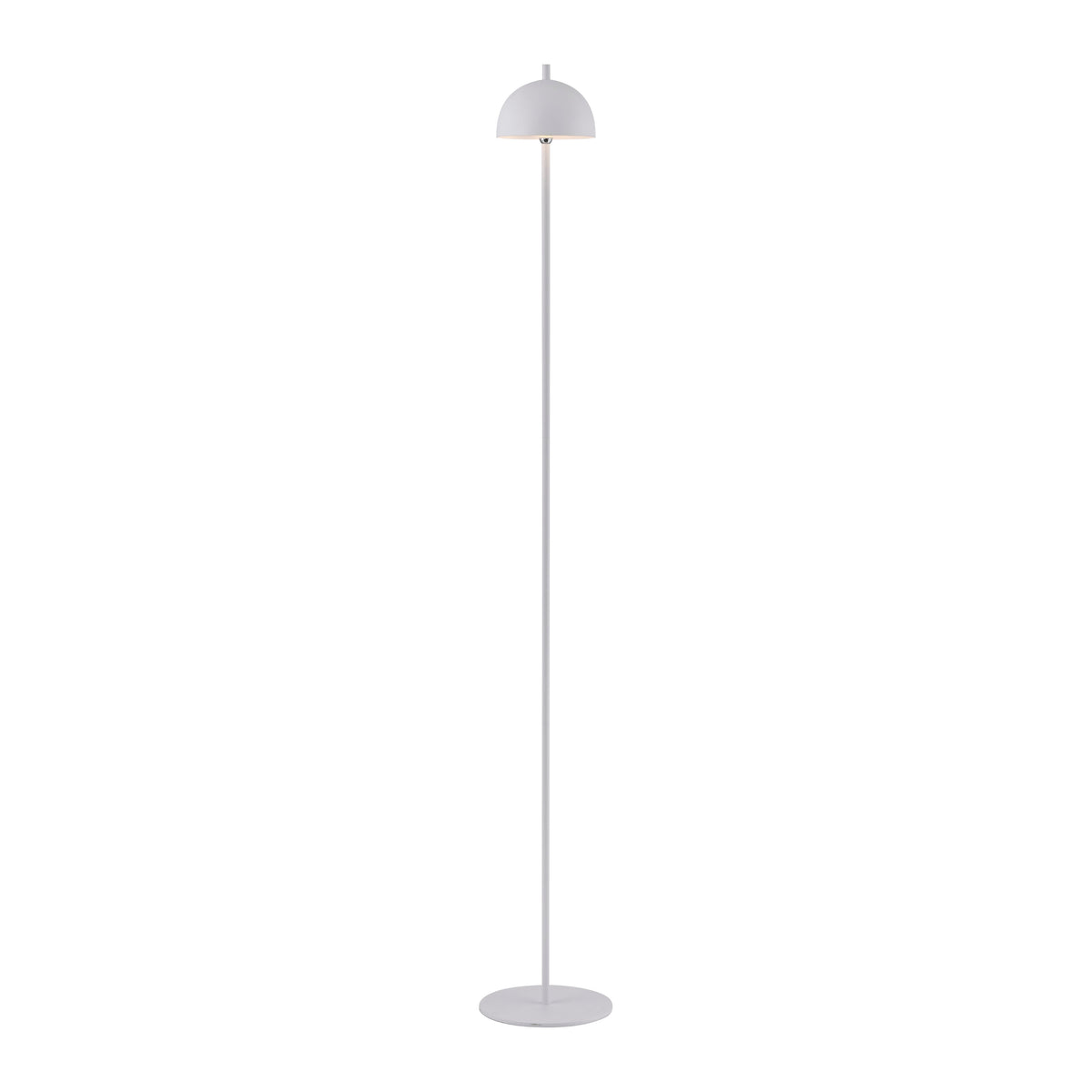 Vue de face du luminaire sur fond blanc, mettant en évidence sa silhouette élancée.