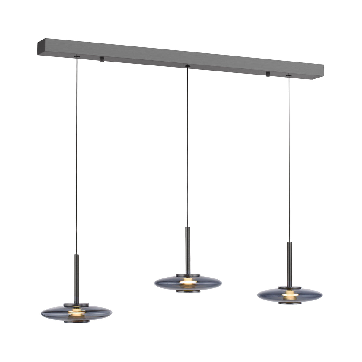 Suspension Pure Vitrum grise, verre