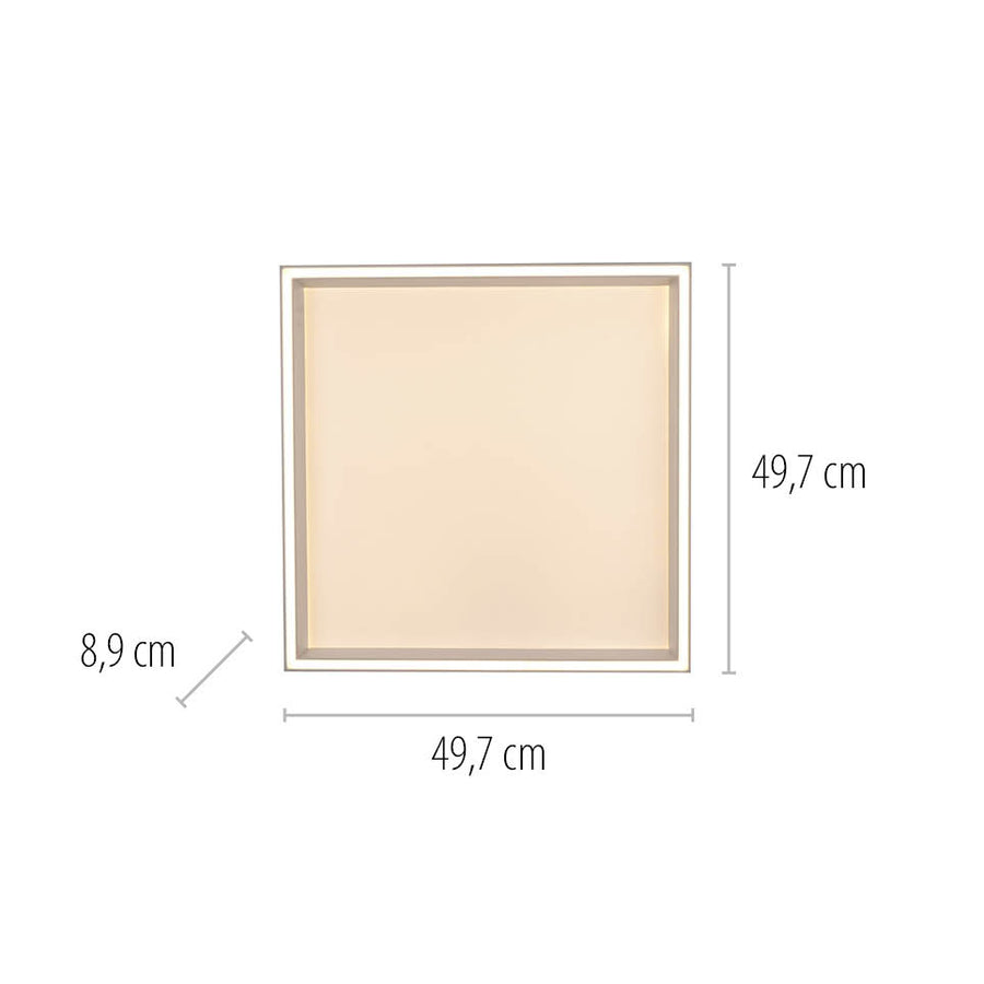Plafonnier Q-Magong noir, L 49,7 cm