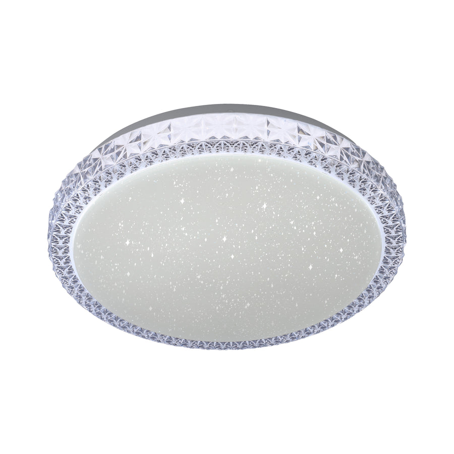 Plafonnier Frida transparent, H 6,7 cm