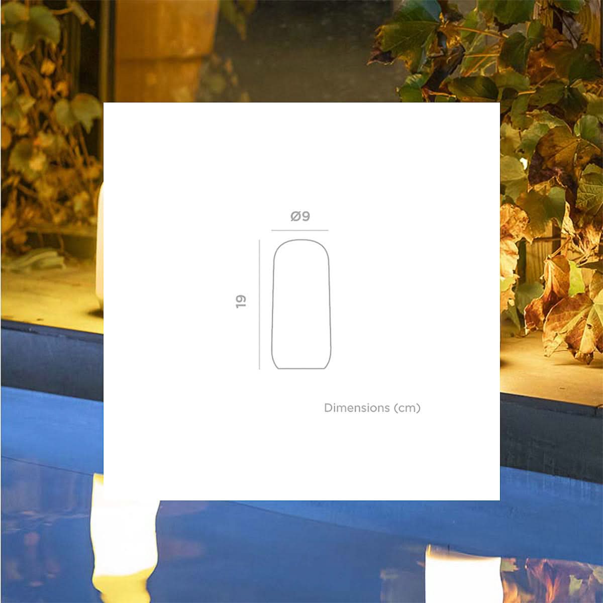 Ampoule portative rechargeable Candy, effet flamme
