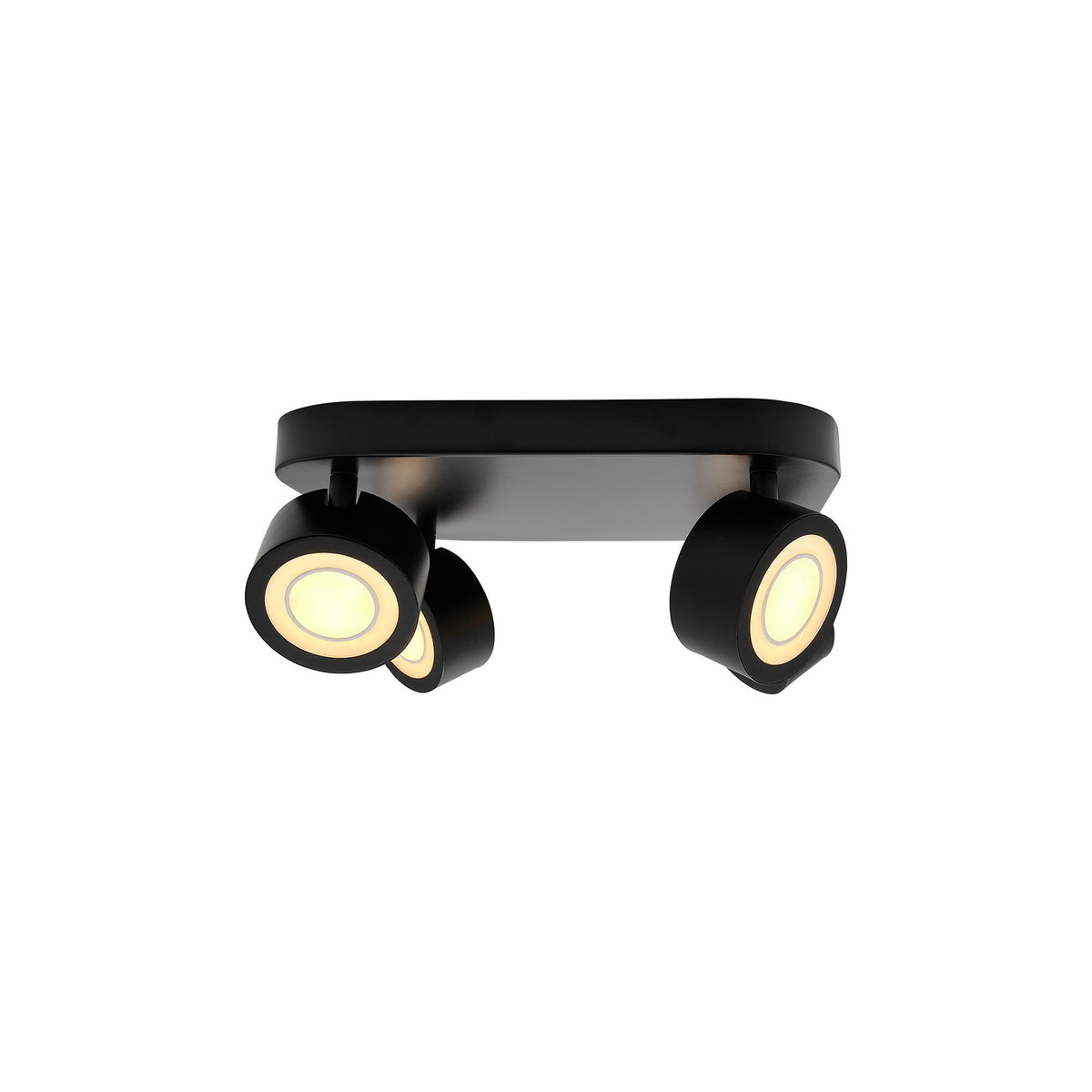 Plafonnier LED Clyde 4-Spot noir