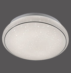 Plafonnier Jupiter blanc, L 35 cm