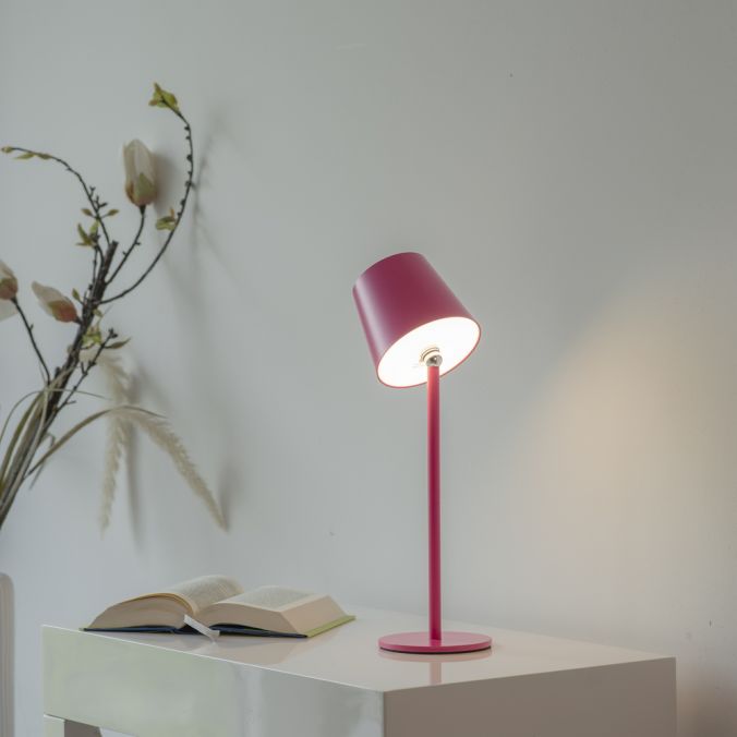 Lampe à poser Boteria rose