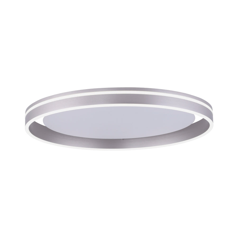 Plafonnier Q-Vito acier, L 59 cm