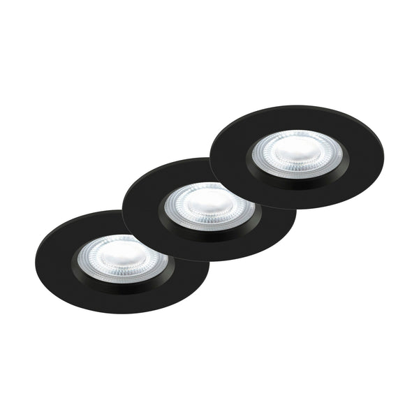 Spot encastrable LED Don Smart 3-Kit multicolore noir