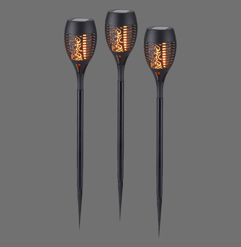 Piquet lumineux Fackel-Sol noir (19106-18-3)