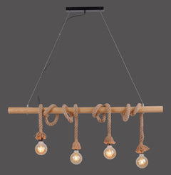 Suspension luminaire | Rope Bois