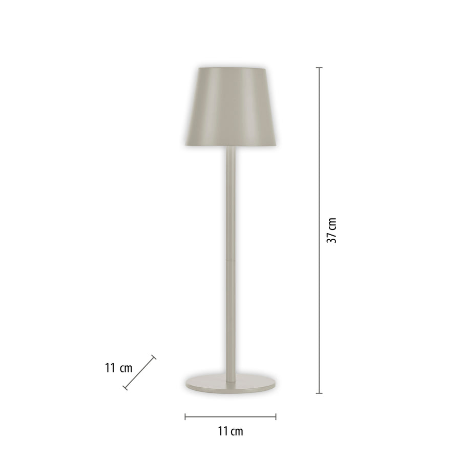 Lampe à poser Euria grège
