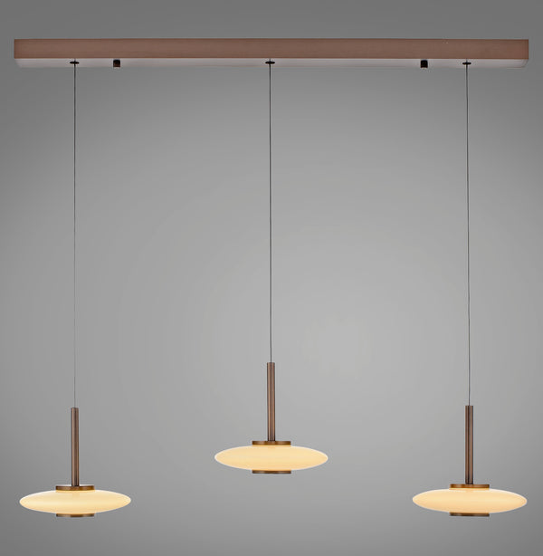 Suspension Pure Vitrum marron, verre