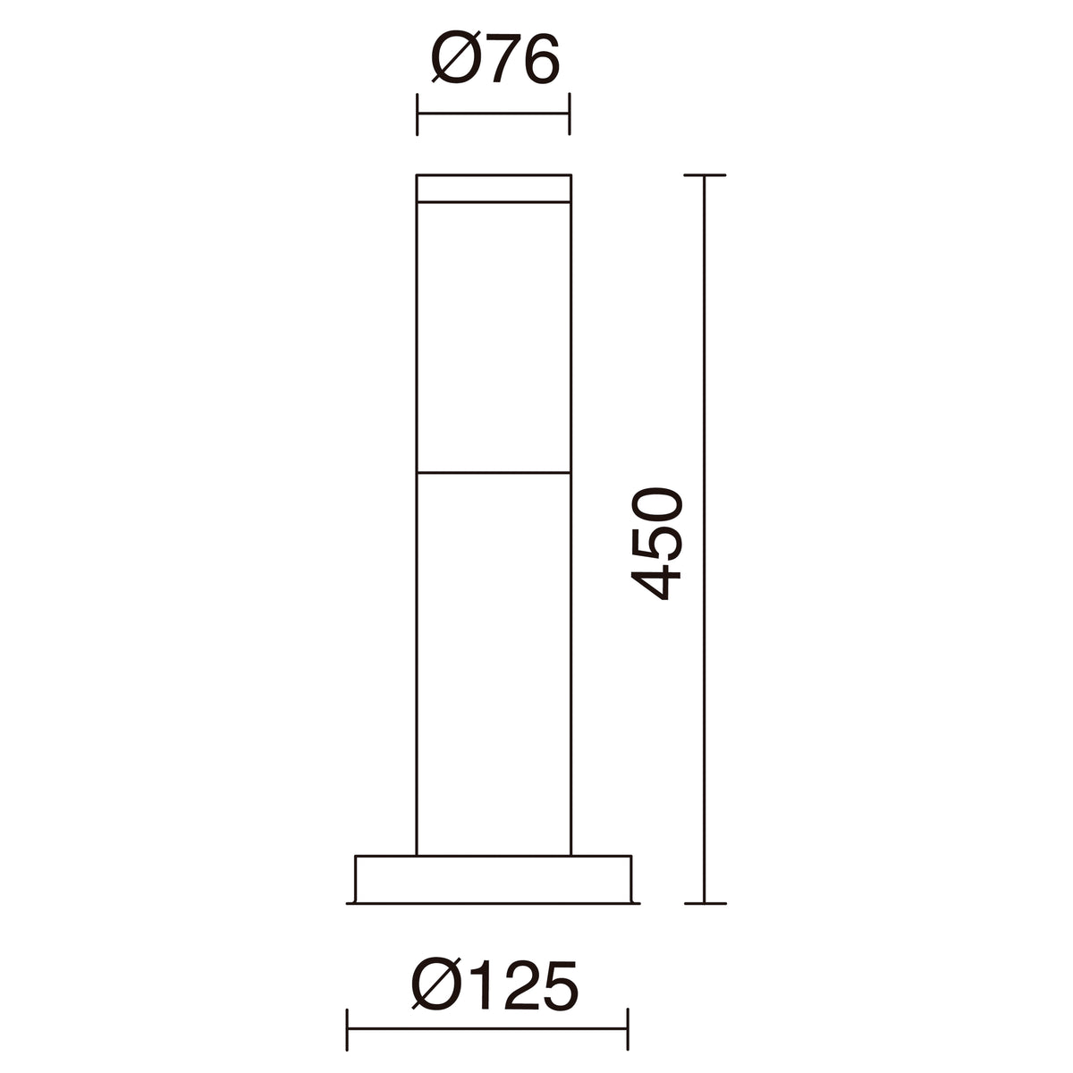 Borne extérieure Abrego IP44, acier inoxydable
