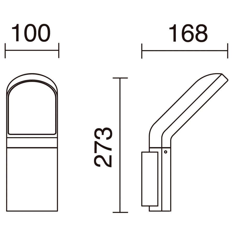Applique extérieure Castello IP54, anthracite