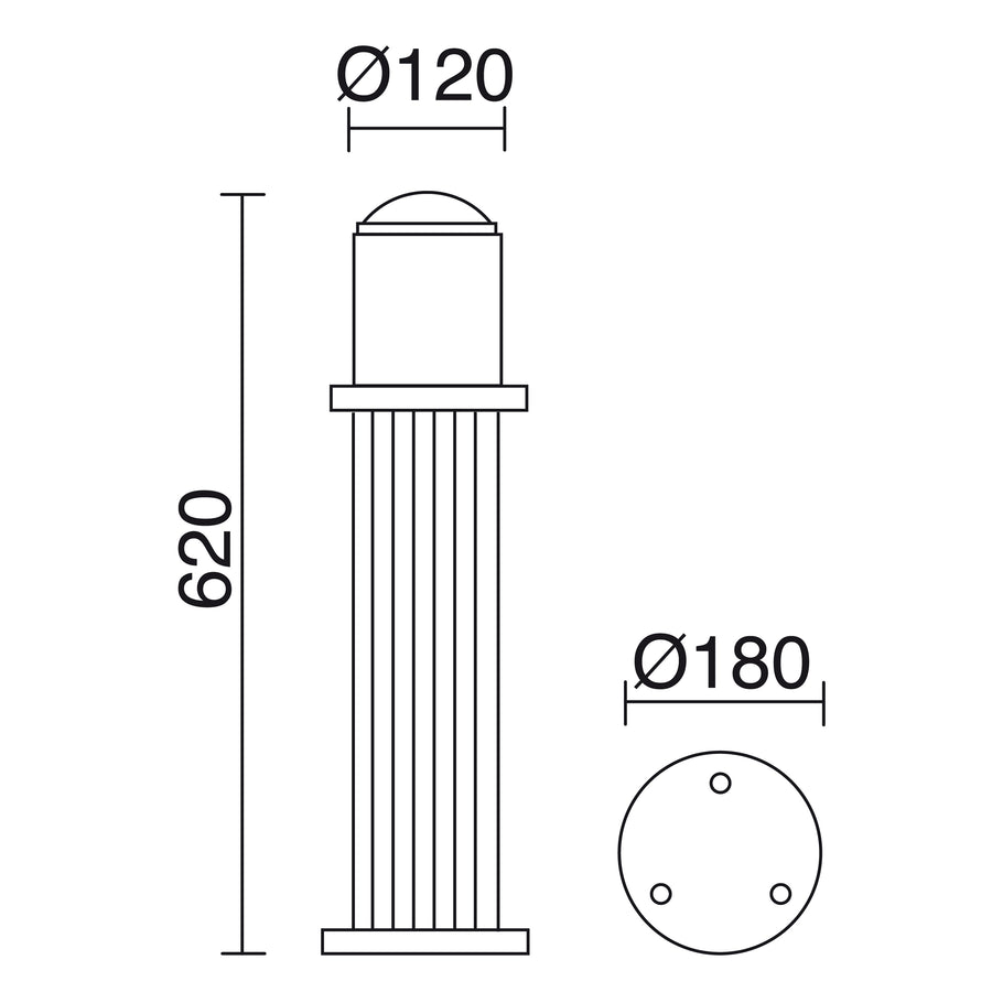 Borne extérieure COK IP55, H 62 cm