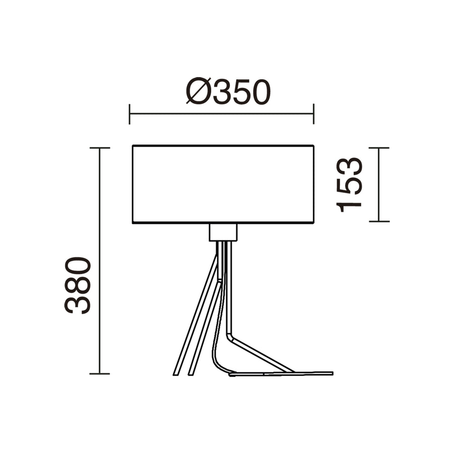 Lampe à poser Diagonal petit modèle