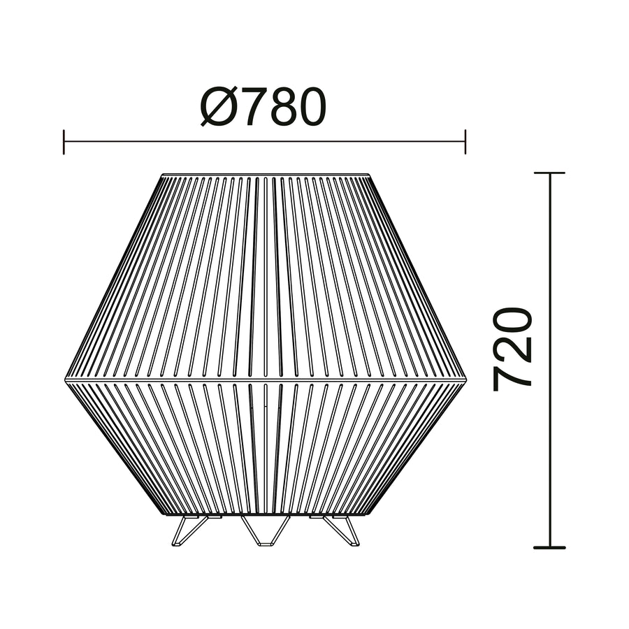 Lampadaire extérieur Nell grand modèle IP65, graphite