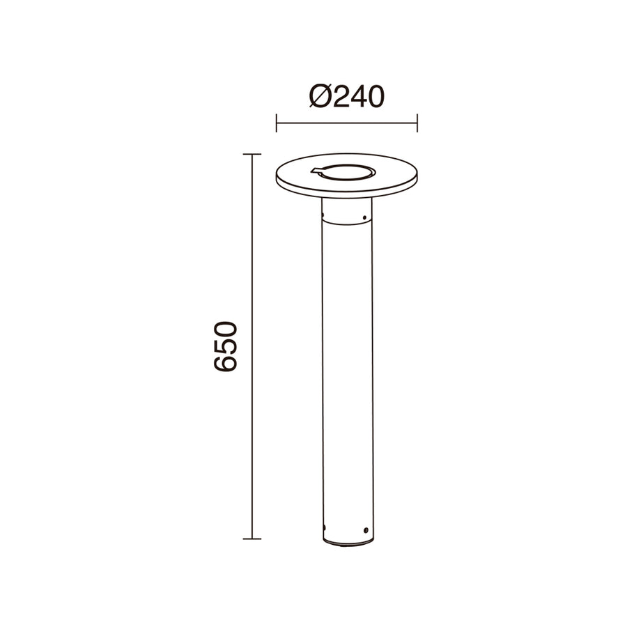 Borne extérieure Orbita IP54, anthracite