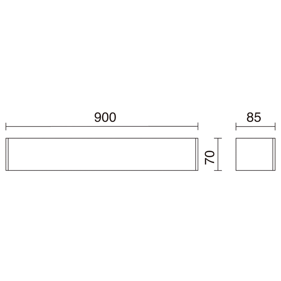 Applique murale Rett grand modèle up-down