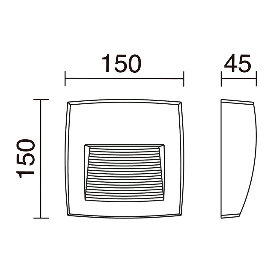 Applique extérieure Storm IP55, 3 W