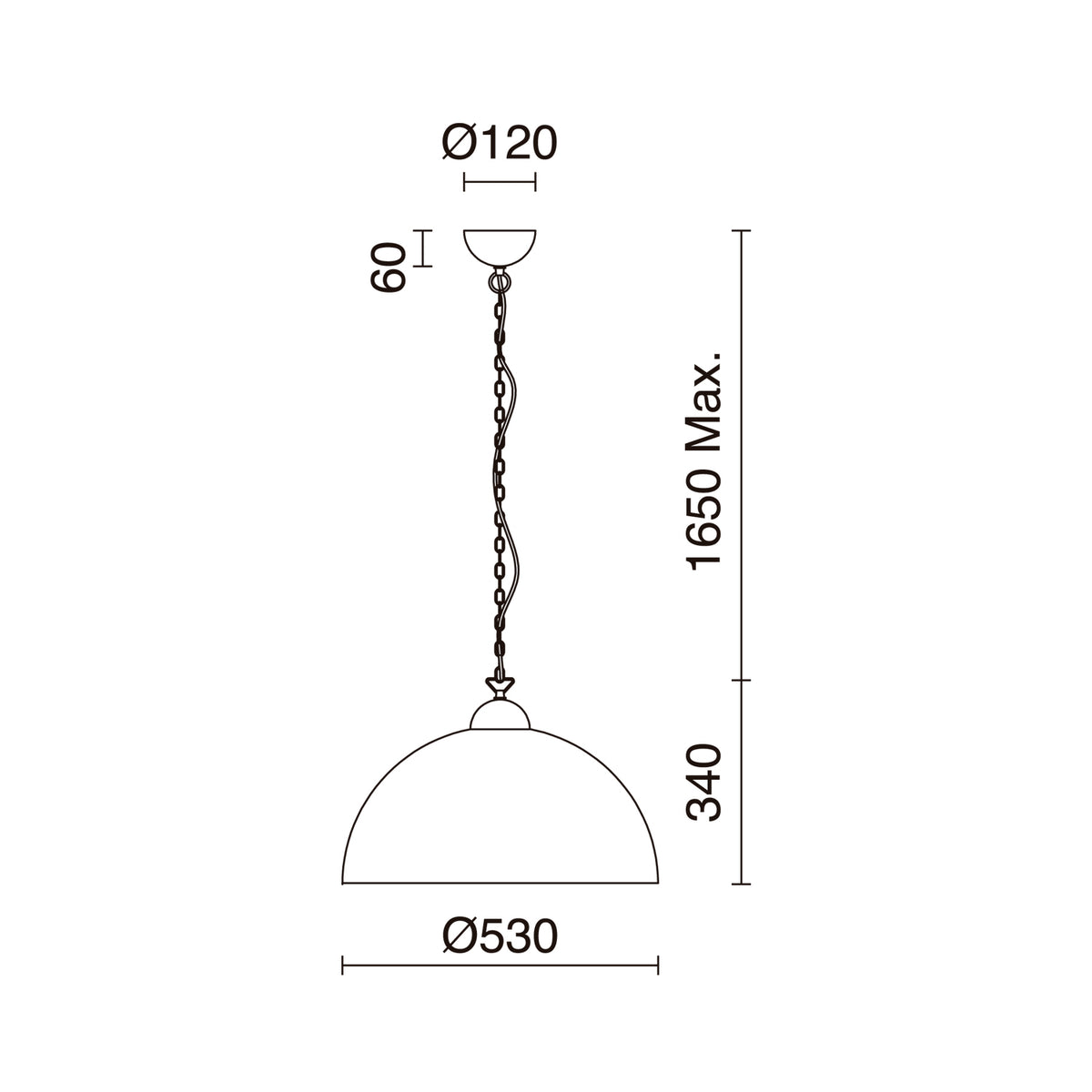 Suspension Tanna, noir