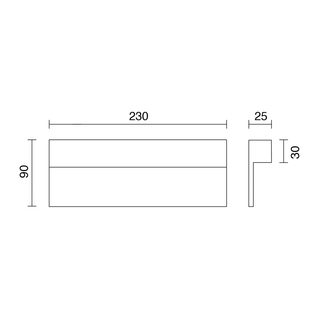 Applique extérieure Tasca IP65, anthracite, 6 W, 3000 K