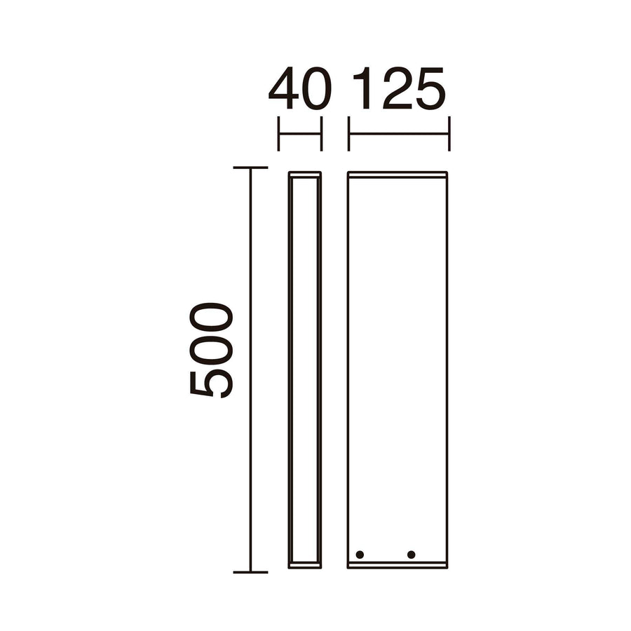 Borne extérieure Turret IP65, anthracite, H 50 cm, 4000 K