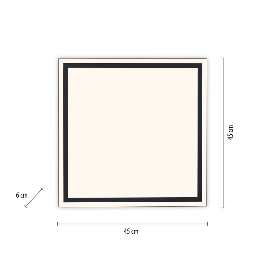 Plafonnier Edging-Smart noir, H 45 cm