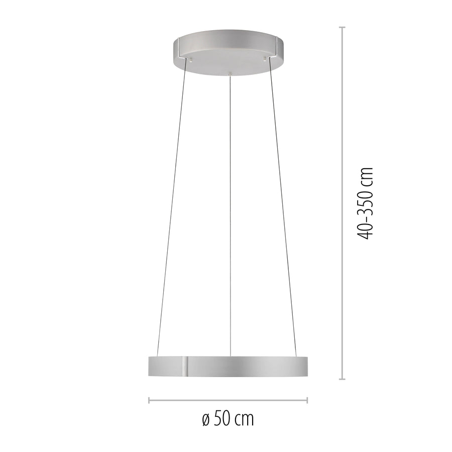 Suspension Pure E-Clipse aluminium, L 50 cm