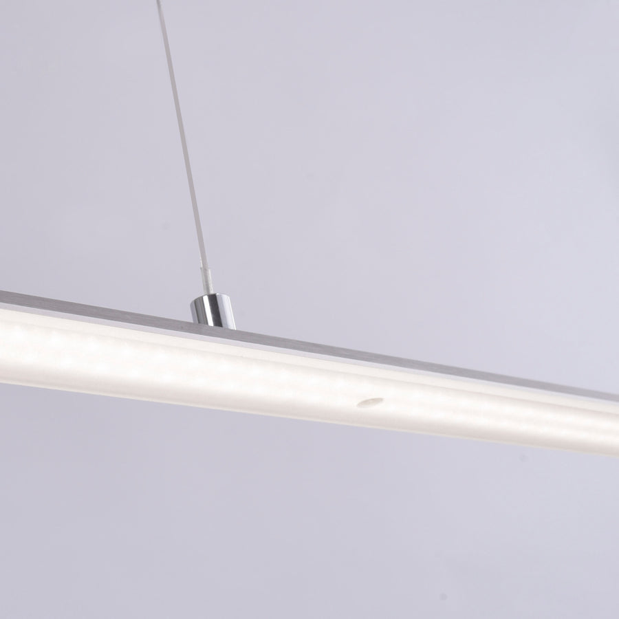 Suspension Pure-Lite argentée, P 100 cm