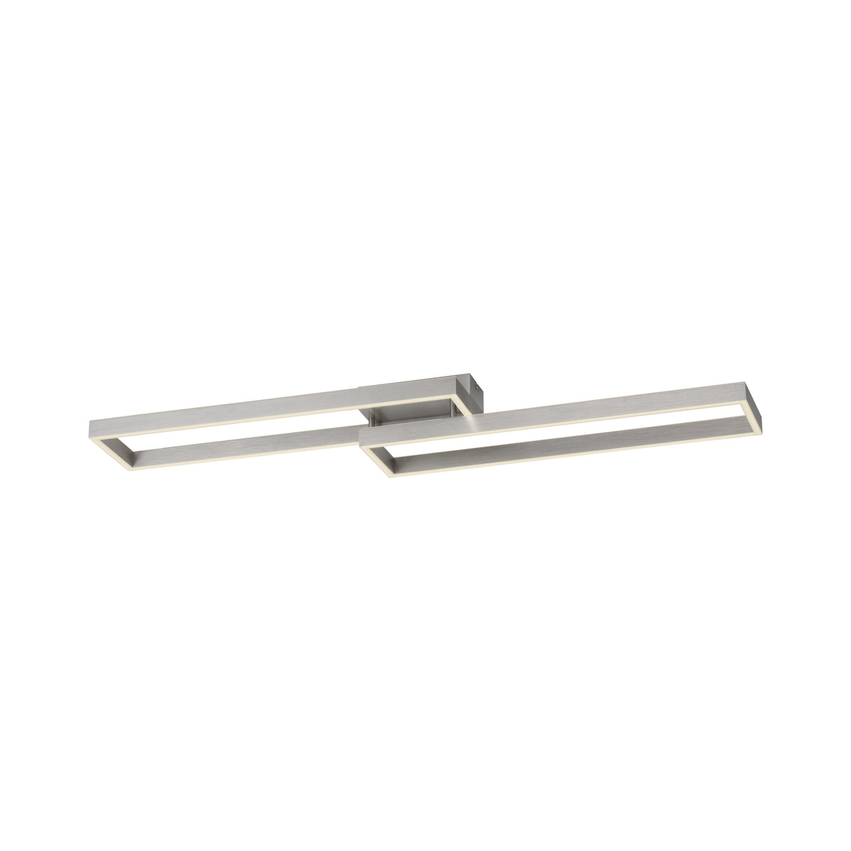 Plafonnier Paan argenté, L 25,2 cm