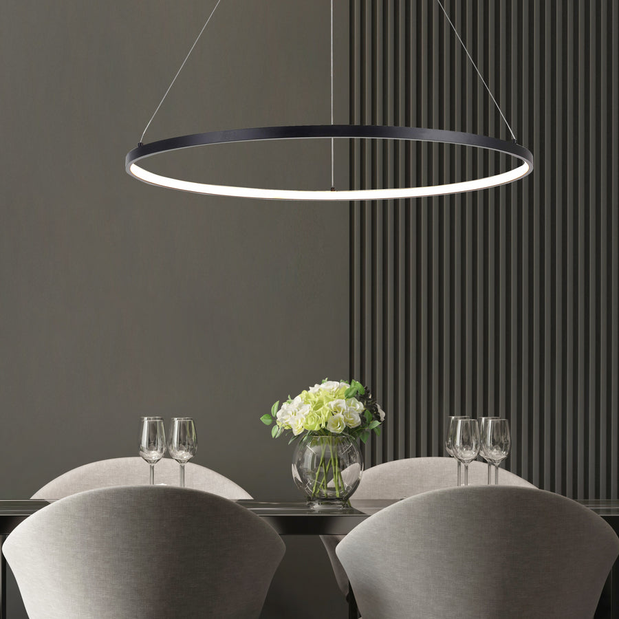 Suspension Horik noire, L 90 cm (PEN89424-90BK)