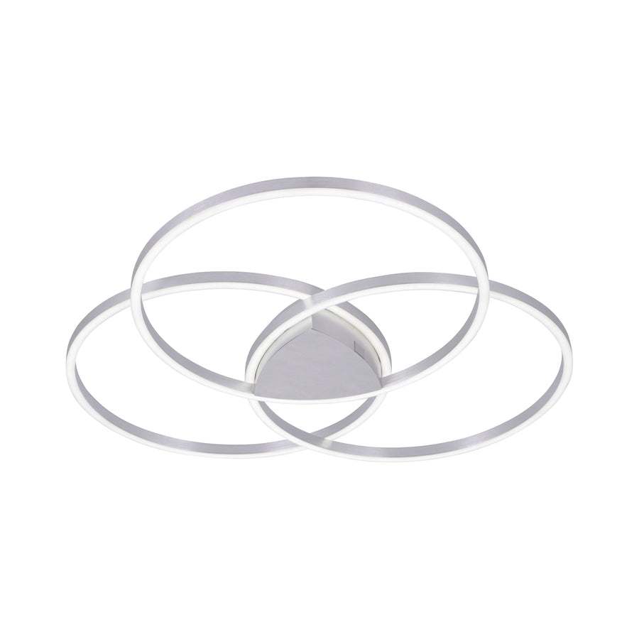 Plafonnier Q-Kate acier, L 91,1 cm