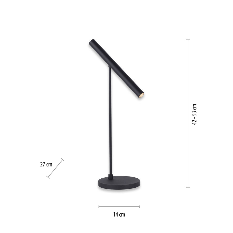 Lampe à poser Pure-Tutua noire