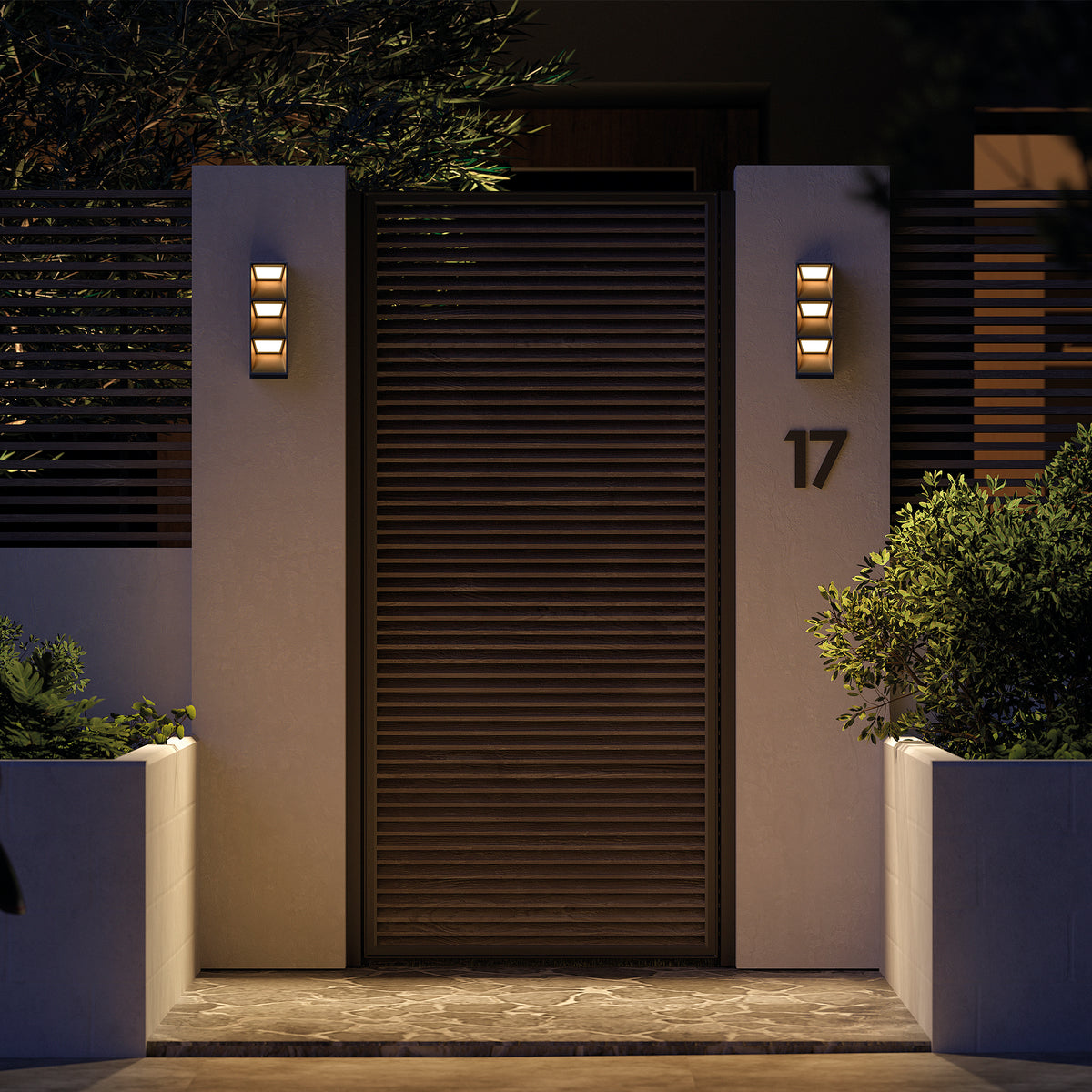 Applique extérieure Flat IP65, anthracite
